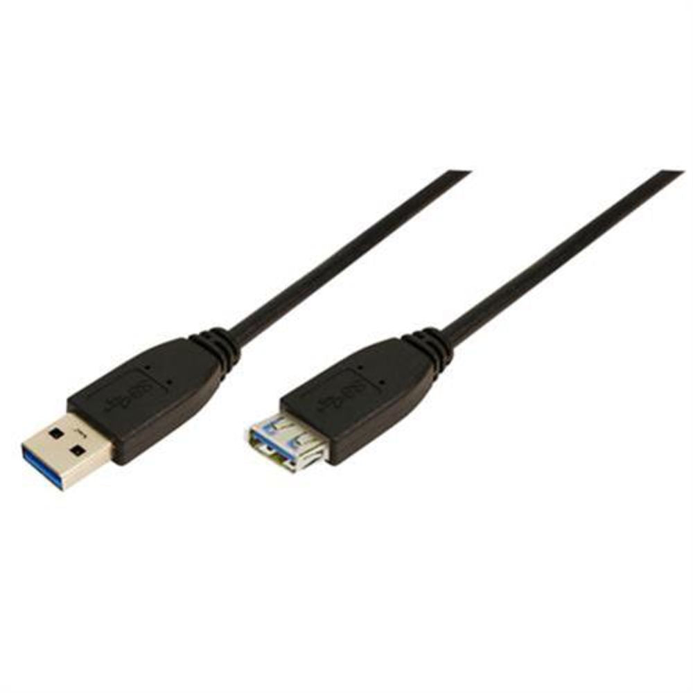 LogiLink USB 3.0 Kabel USB Stecker > USB Buchse schwarz 1 m