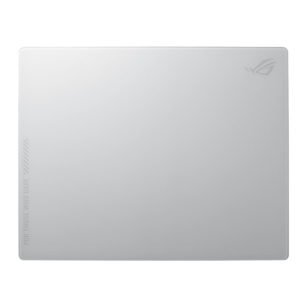 ASUS ROG Moonstone Ace L White Gaming-Mauspad (gehärtetes Glas, rutschfest, 500 x 400 mm, schwarz)