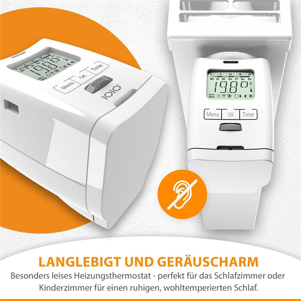 IOIO Elektronisches Heizungsthermostat HT 2000 Thermostat programmierbar Heizungsregler digital