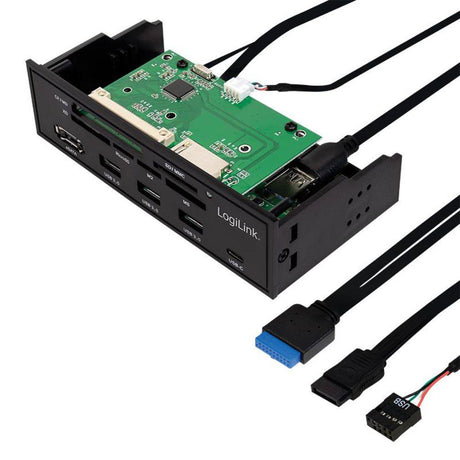 LogiLink USB 3.0 Hub Kartenleser 5,25 Zoll Multifunktionspanel