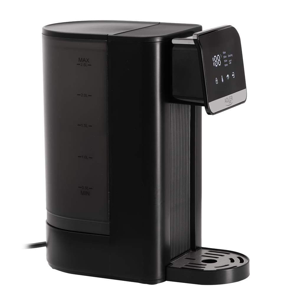 Adler AD 1357 Heißwasserspender Schwarz 2,5L 2600W Touch LCD Filter