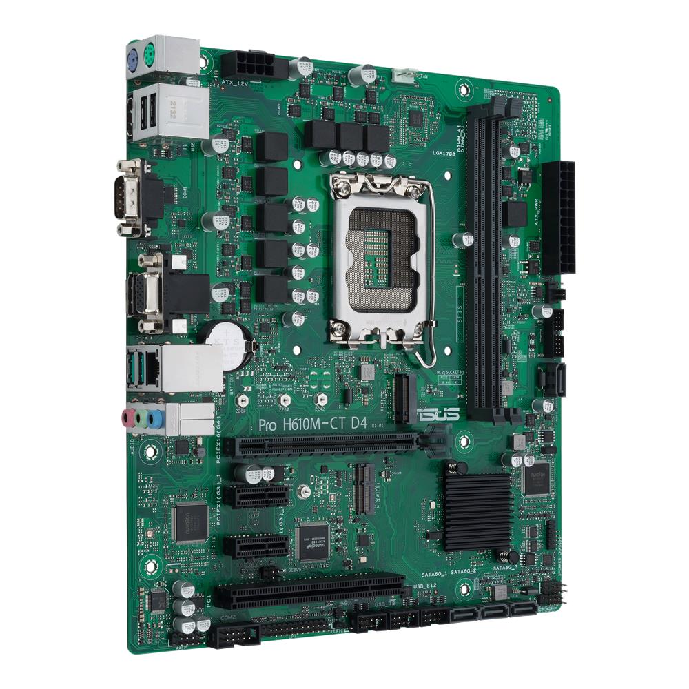 ASUS Pro H610M-C D4-CSM Business Mainboard Sockel Intel LGA 1700 mATX PCIe 4.0 Remote IT Management