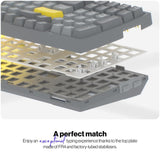 ENDORFY EY5C014 - Celeris 1800 CZ, kabellose Tastatur mit 1800 Layout, QWERTY, BT, Grau