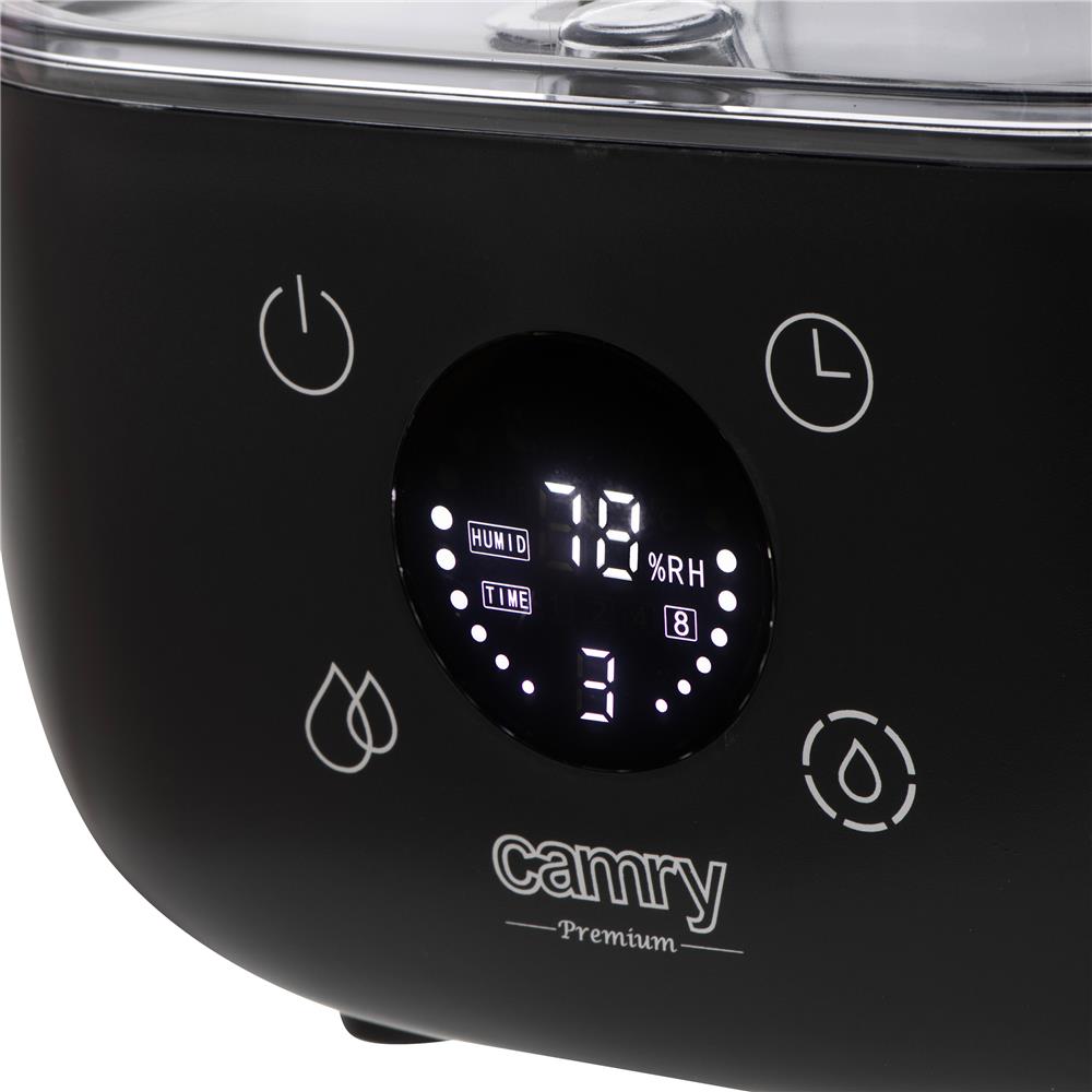 Camry CR 7973 Ultraschall-Luftbefeuchter schwarz – 5 L, LED-Display, Aromatherapie