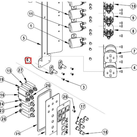 Nilfisk Original 56303298 Stud Type Junction Box Bolzen