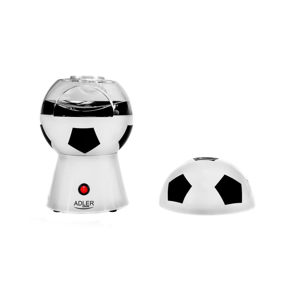 Adler AD 4479 Popcorn-Maker Popcorn-Maschine Fußball Heißluft ölfreie fettfreie Zubereitung