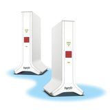 AVM FRITZ!Mesh Set 4200 2er-Set - Für bestes WLAN überall, Triband Wi-Fi 6 für ultraschnelle Leistung