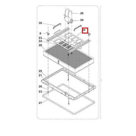 Nilfisk Original 33023576 Plattenfilter-Schüttler-Kit Filterplatten Ersatzteil