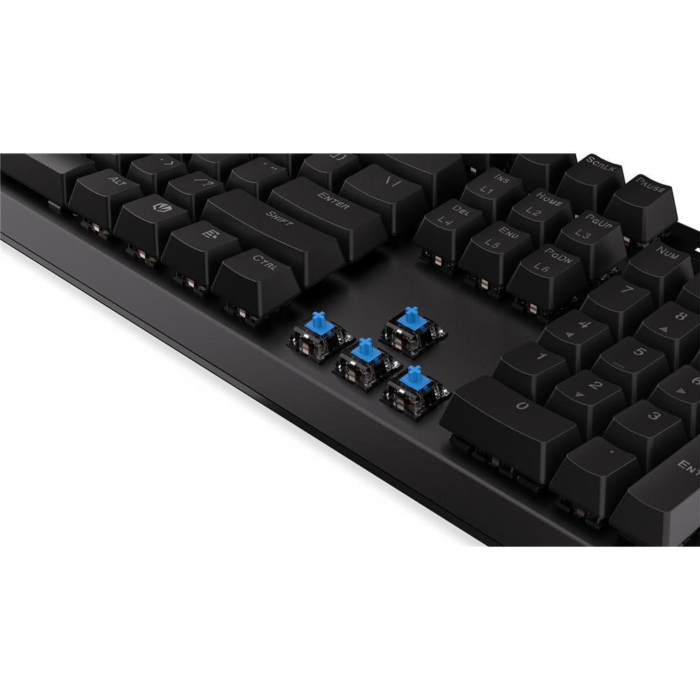 ENDORFY EY5A121 - Tastatur (Eng. Layout, QWERTY) Thock Kailh BL, Beleuchtet, Schwarz