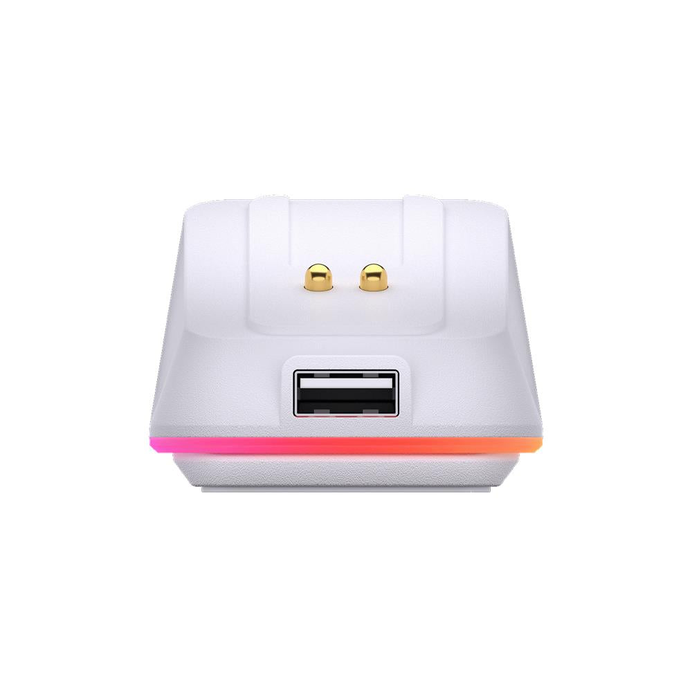 ENDORFY LIV Plus Wireless, Leichte kabellose Gaming-Maus inkl. Ladestation, Weiß | EY6A017