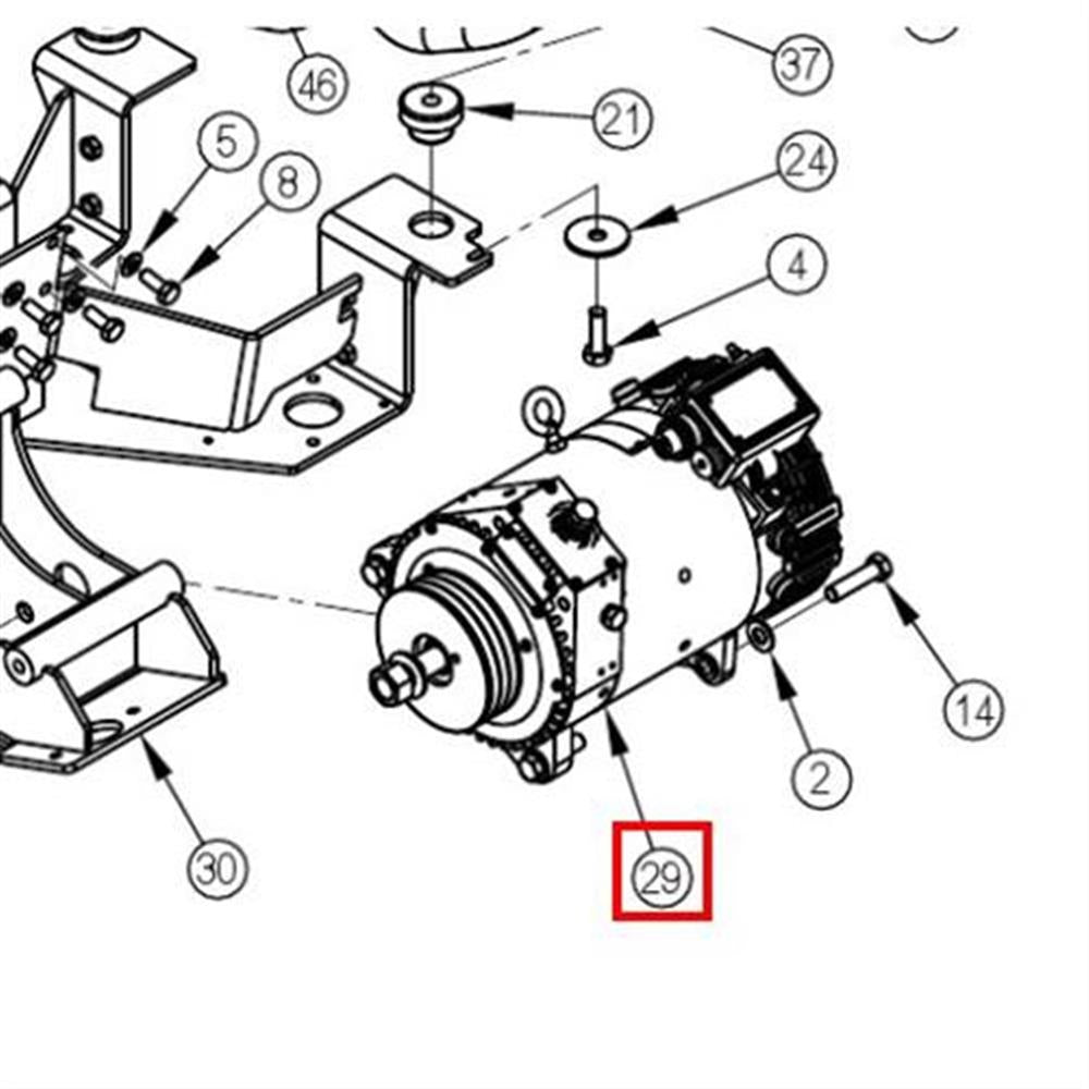 Nilfisk Original 56511663 Alternator 42VDC-10KW Lichtmaschine