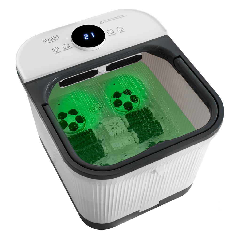 Adler AD 2184 – Deluxe Fußsprudelbad Massierer Salzbehälter Tragegriff Rollen zum einfachen Transport