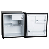 Adler AD 8096b Mini Kühlschrank 45L Metalltür Abtausystem 6 stufige Kühlregelung, für Getränke, Büro, Hotel, Gästezimmer und Ferienwohnung Schwarz