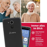 Olympia NEO+ schwarz Seniorenhandy Smartphone großem Display Notruftaste Whatsapp Android 15 4G LTE