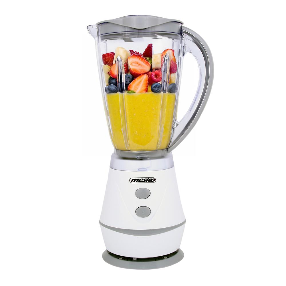 Mesko MS 4060g Standmixer Weiß/Grau 1 Liter 250 Watt Edelstahlklinge 2 Geschwindigkeiten