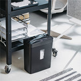 Adler AD 1037 Aktenvernichter, Papiervernichter P-4 für 6 Blatt A4, Schredder für Dokumente, CDs, DVDs und Kreditkarten, 13 l, schwarz