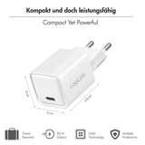 LogiLink USB-C GaN Ladegerät 20W PD+QC 3.0, Weiß