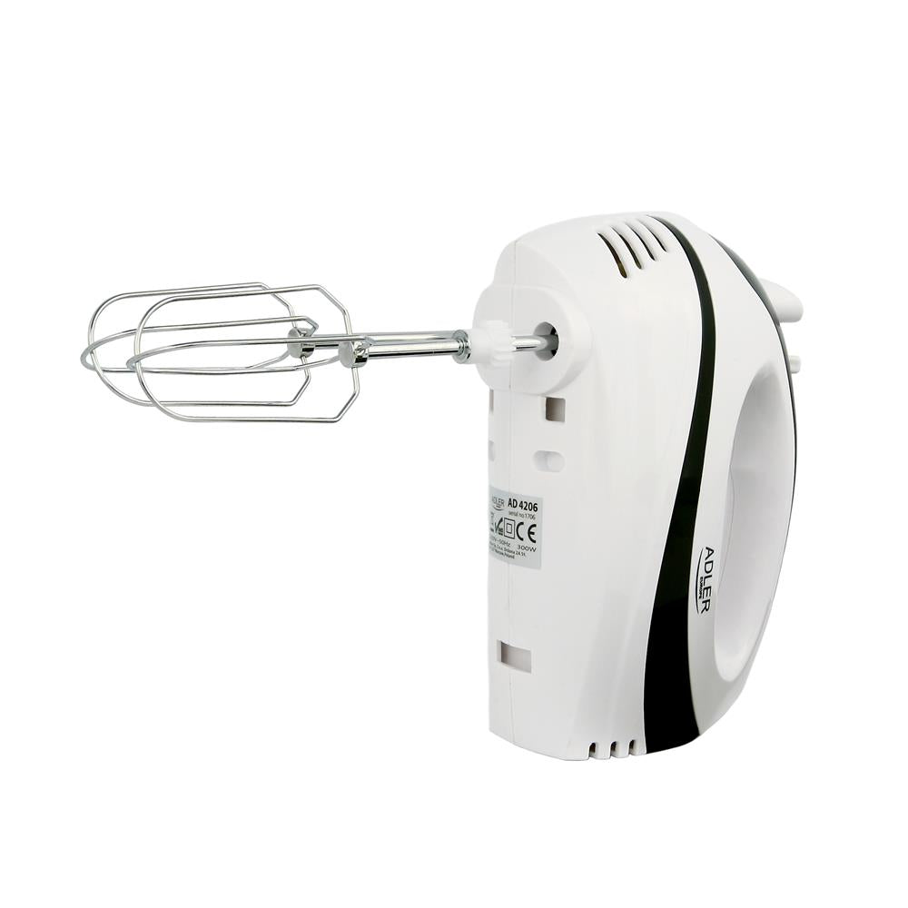 Adler AD 4206 Handmixer mit Rührschüssel Set, Rührbesen und Knethaken