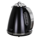 Adler AD 1343 Wasserkocher in Schwarz, 1,5 Liter, 2200 Watt, aus Edelstahl mit Abschaltautomatik