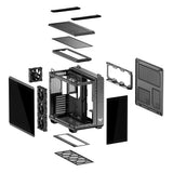 ASUS TUF Gaming GT502 Horizon TG ARGB Black Zweikammer PC Gehäuse mit 4 ARGB Lüftern