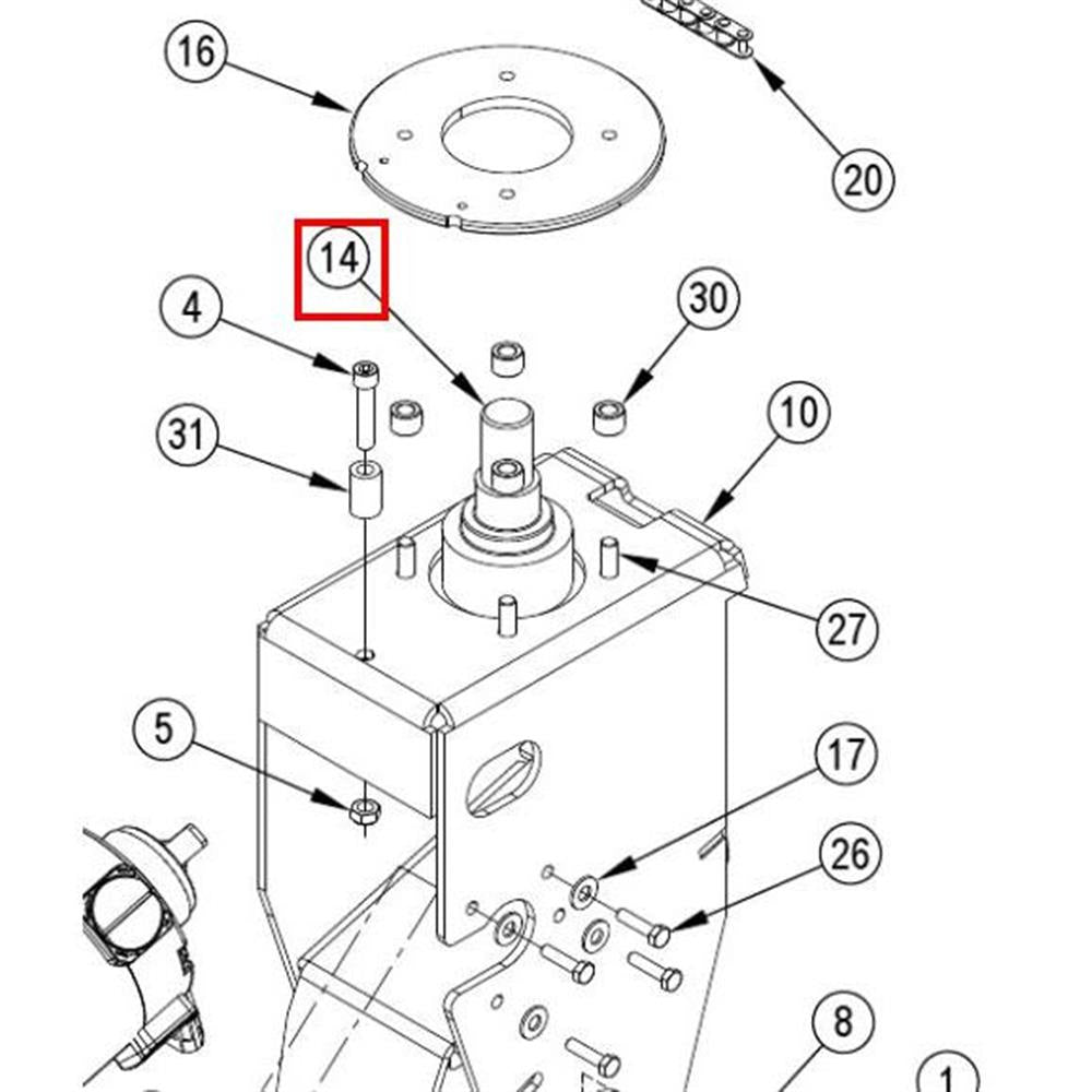 Nilfisk Original 56104077 Spindle Weldt