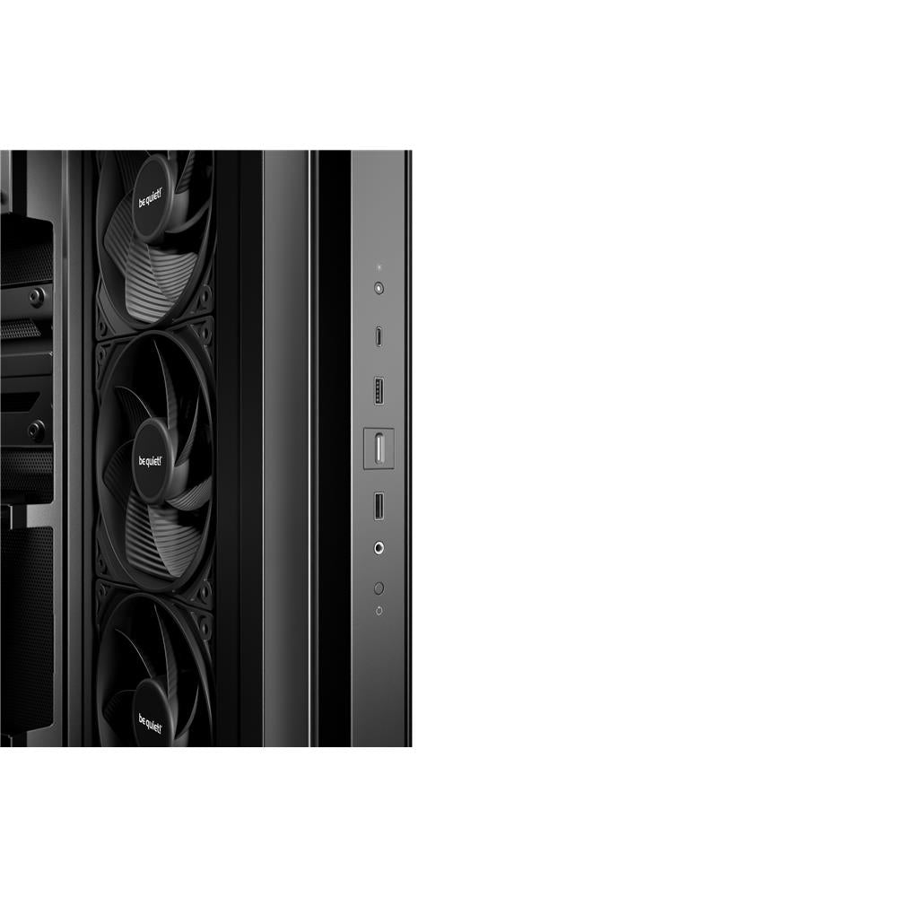 be quiet! Light Base 500 Black PC-Gehäuse vollständig verglaste Front und Seitenfenster Show Case