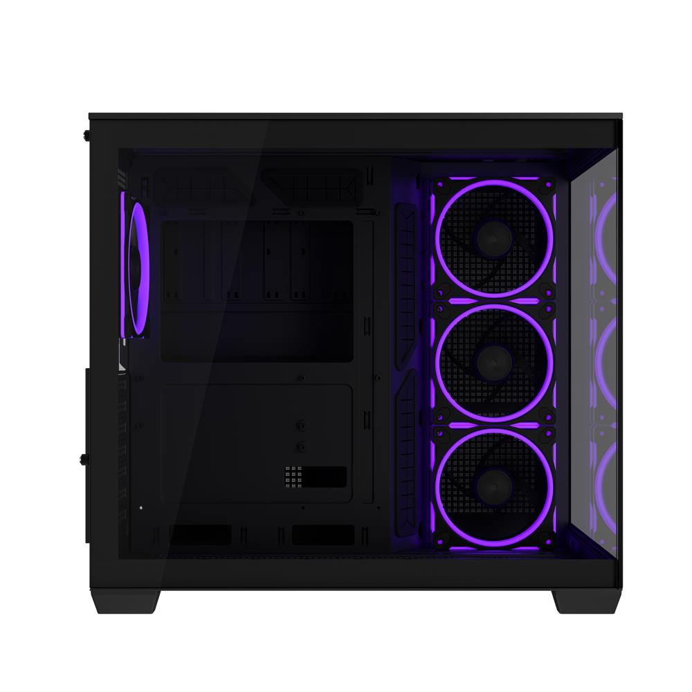 ASUS A32 PLUS TG ARGB Black ATX PC Gehäuse mit Panorama Glas und GPU bis 420 mm