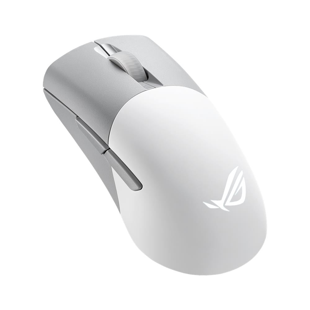 ASUS ROG Keris Wireless AimPoint White RGB Gaming Maus optischer Sensor 36.000 dpi weiß