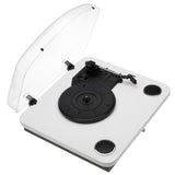 Adler AD 1914 Plattenspieler – Bluetooth, USB, Riemenantrieb & Lautsprecher in Weiß