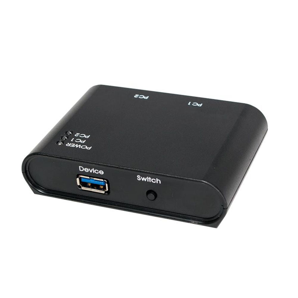 LogiLink 2-Port USB 3.0-Umschalter – Teilen von USB-Geräten zwischen 2 Computern, 5 Gbps