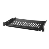 LogiLink 19" Fachboden Befestigung nur vorne T=250 mm schwarz