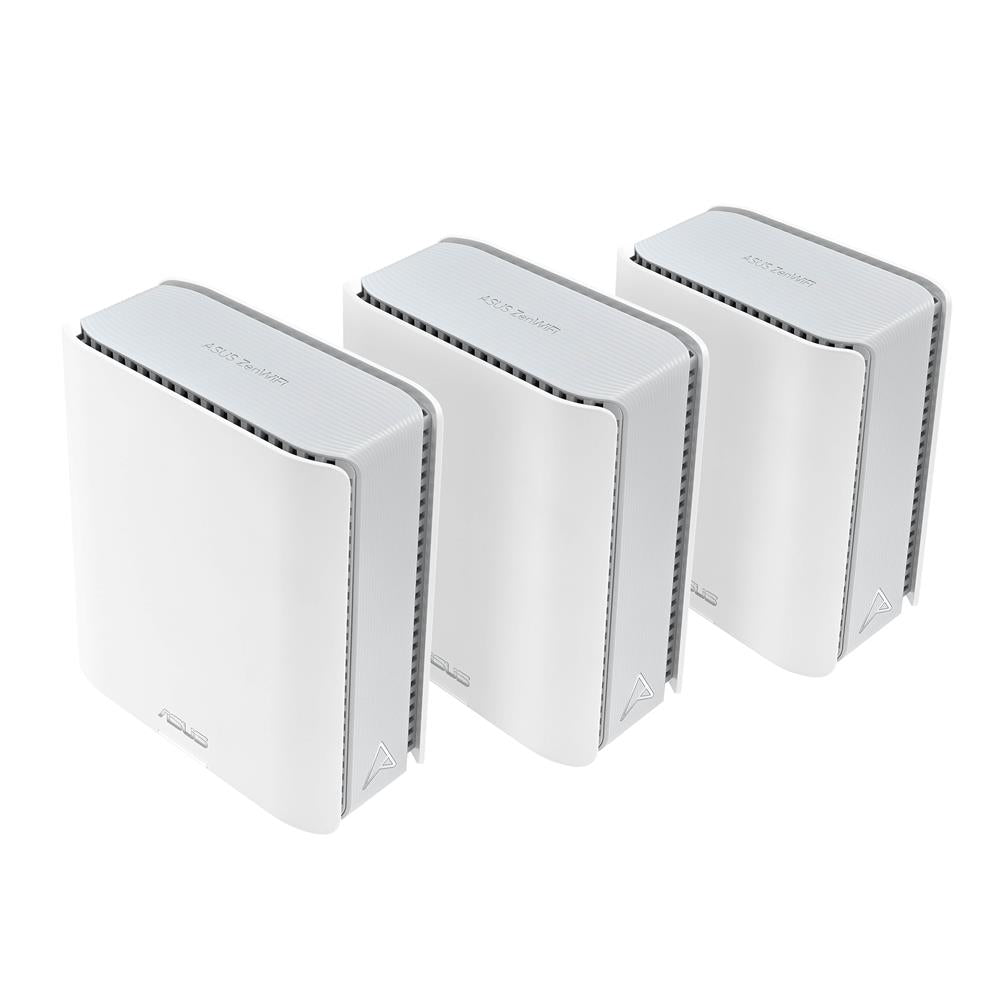 ASUS ZenWiFi BT10 Tri‑Band WiFi 7 Mesh Router 3er Set mit 6 GHz, 18 Gbit/s und 10G Ports