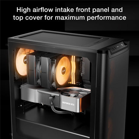be quiet! Pure Base 501 LX Black PC-Gehäuse 4 vorinstallierte Light Wings PWM-Lüfter ARGB-Beleuchtung