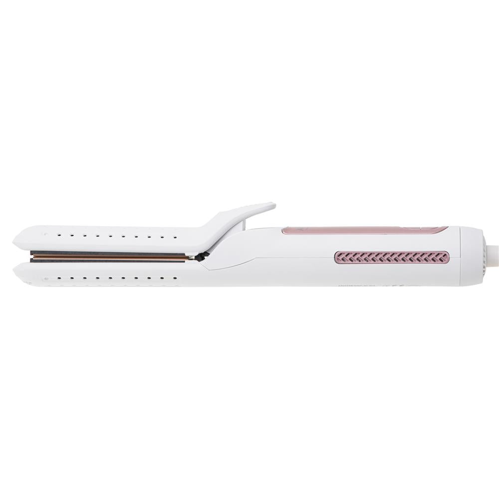 Adler AD 2326 Professioneller Haarglätter weiß/rosa – 2-in-1 Stylinggerät