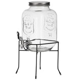 Adler AD 6741 Getränkespender 4 Liter aus Glas mit Metallständer