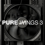 be quiet! Pure Base 501 Airflow Black PC-Gehäuse 2 vorinstallierte Pure Wings 3 140mm PWM-Lüfter hoher statischer Druck