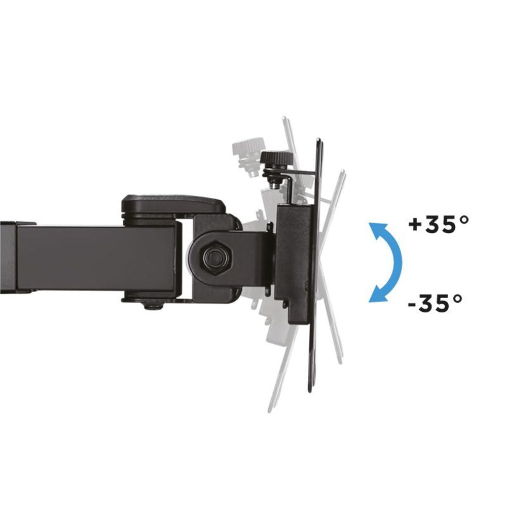 LogiLink BP0106 2-fach Monitorhalterung, 17–32", verstellbare Armlänge, Schwarz