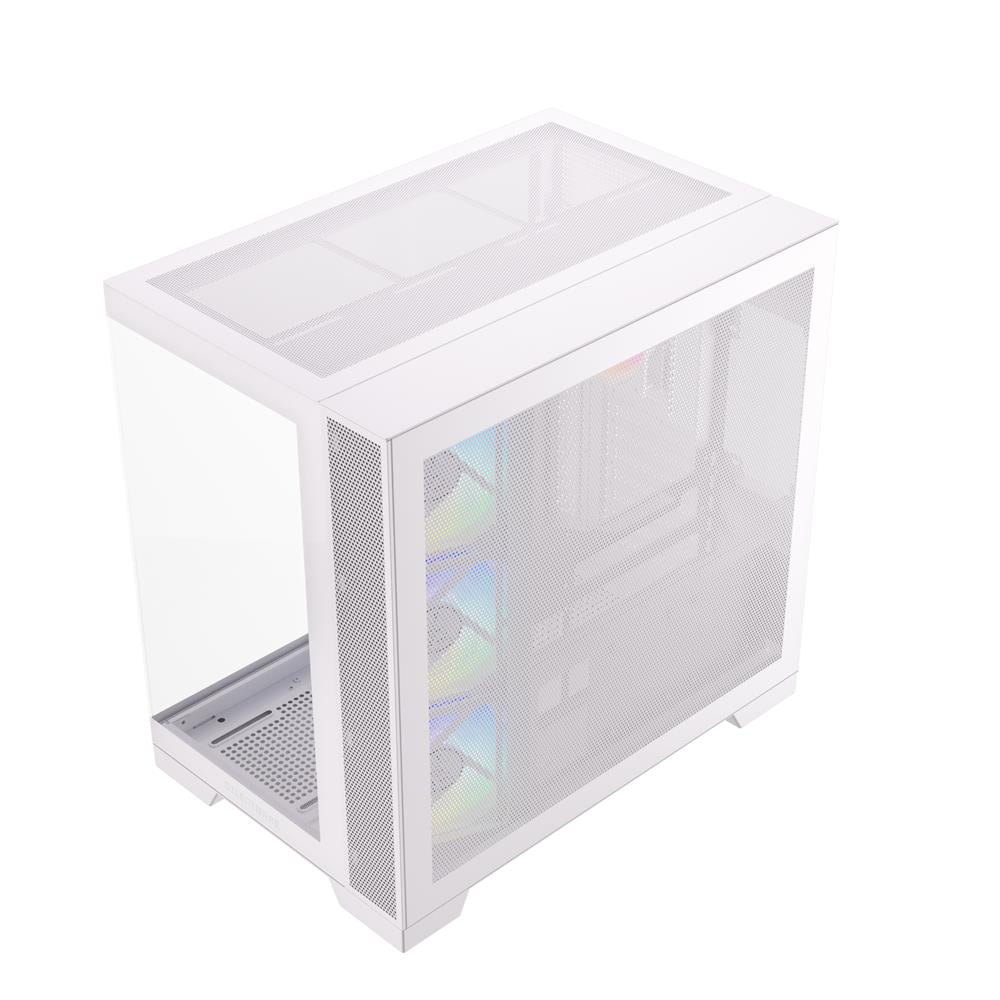 Silentware View A-RGB White – Showcase Midi Tower mit Glasfront, Glas-Seitenfenster & 4 RGB Lüftern