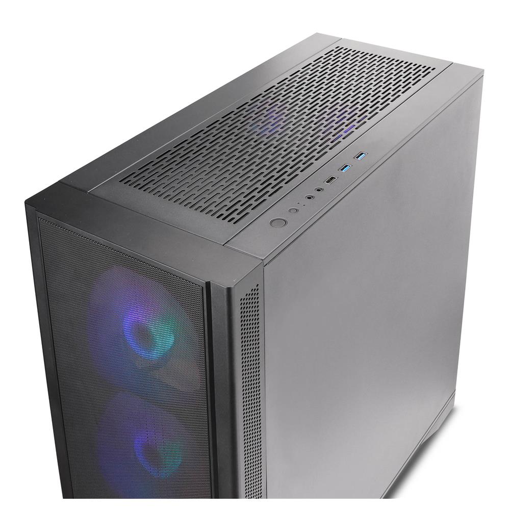 Silentware Air 1000 Black – ATX Midi Tower mit Mesh-Front, Glas-Seitenfenster & 4 A-RGB Lüftern