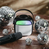 Adler AD 1199 Karaoke Lautsprecher mit Mikrofon SD USB AUX Bluetooth schwarz
