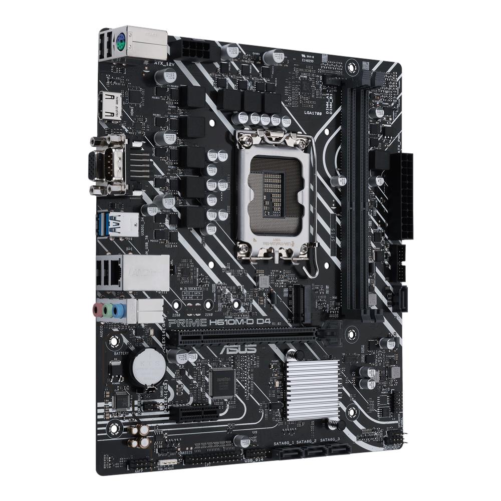 ASUS PRIME H610M-D D4 Gaming Mainboard Sockel Intel LGA 1700 mATX DDR4 PCIe 4.0 M.2 COM Port