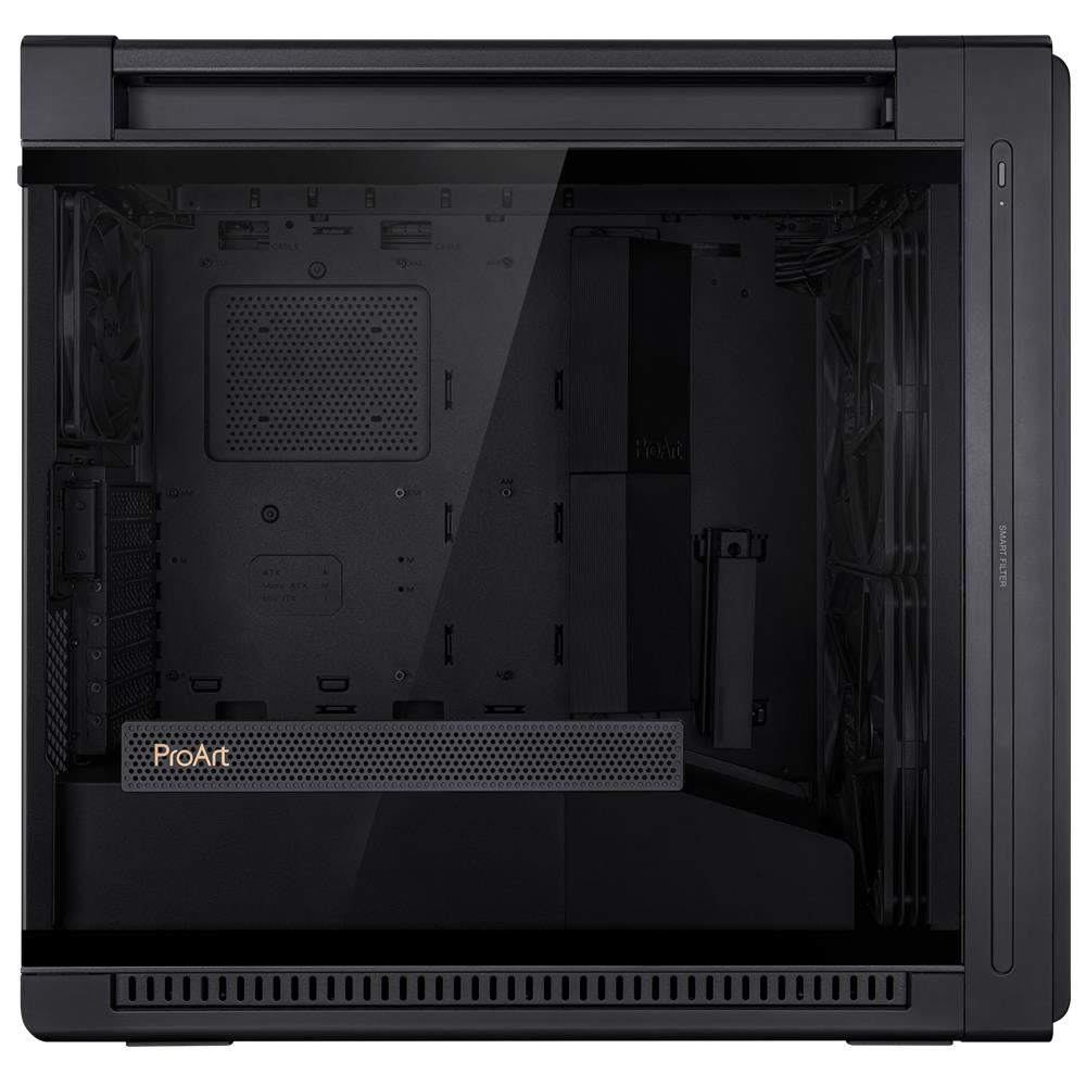 ASUS ProArt PA602 E ATX PC Gehäuse mit 420 mm Radiator IR Staubsensor und USB 20Gbps