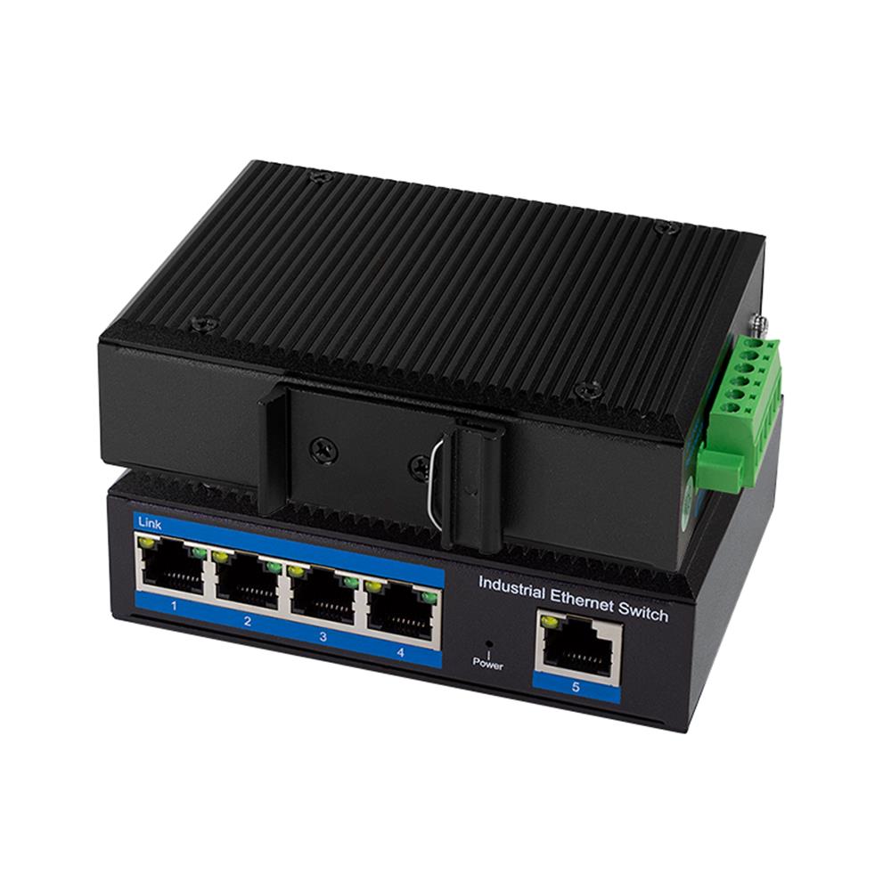 LogiLink Industrie Gigabit Ethernet PoE-Switch, 5-Port, 10/100/1000 Mbit/s