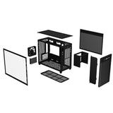 ASUS Prime AP201 Tempered Glass MicroATX Gehäuse schwarz