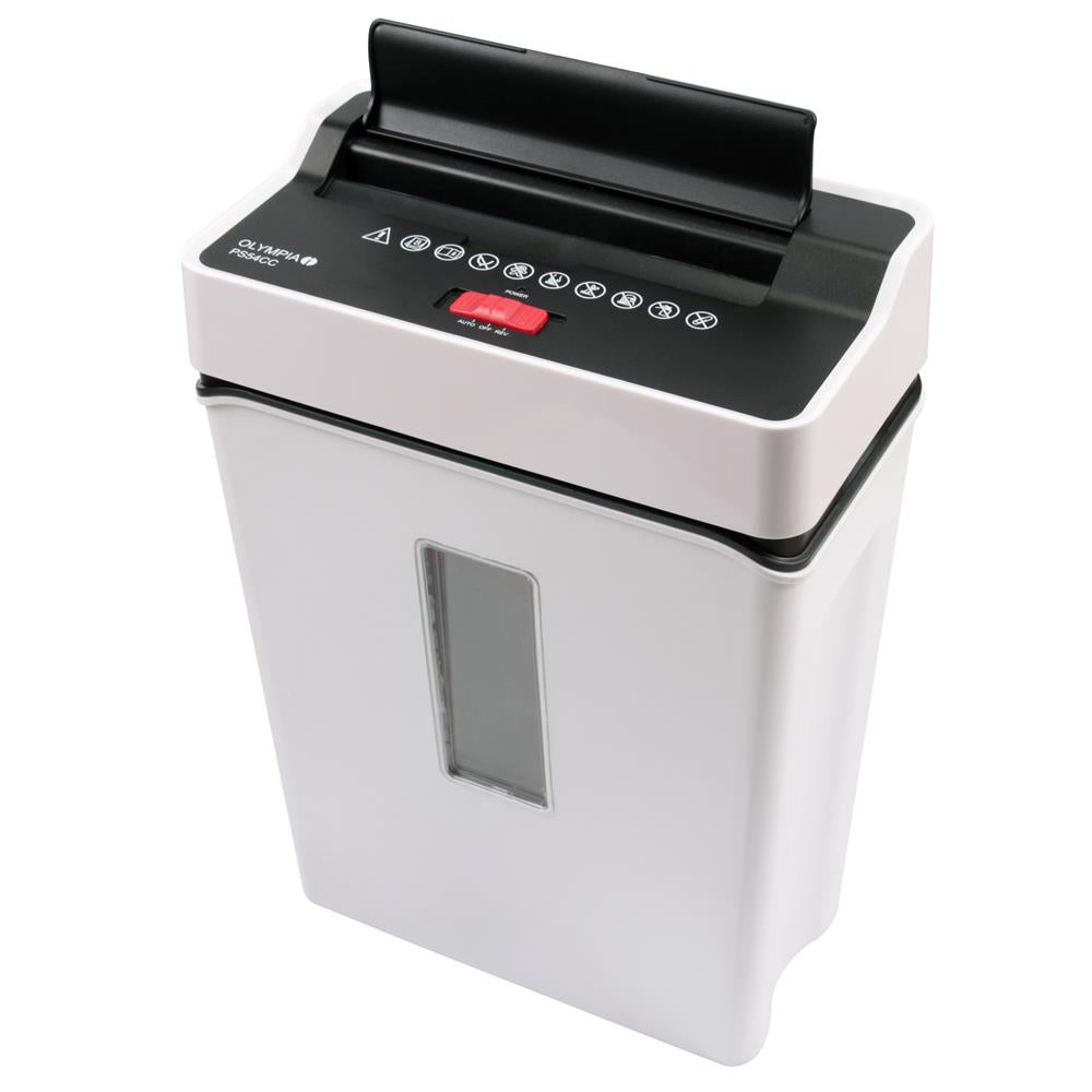 Olympia Aktenvernichter PS 54 CC P4 Partikelschnitt 8 Blatt 13 Liter Weiß