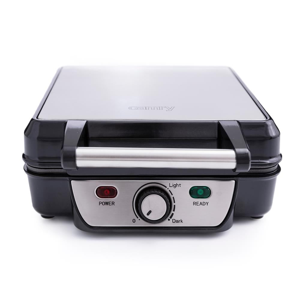 Camry CR 3025 Waffeleisen 4 Waffeln 1500 Watt Waffelmaker XXL für 4 Waffeln
