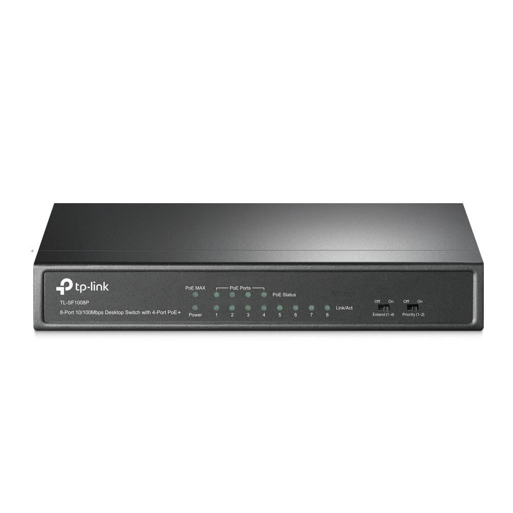 TP-Link TL-SF1008P 8-Port 10/100Mbps Desktop Switch mit 4-Port PoE+ | refurbished