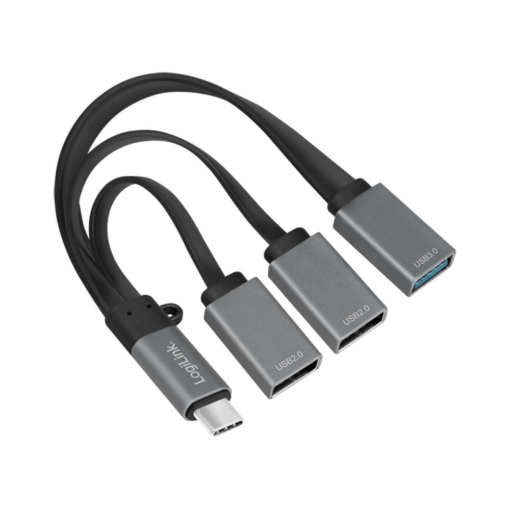 LogiLink USB-C Hub 2x USB 2.0 A-Buchse + 1x USB 3.0 A-Buchse