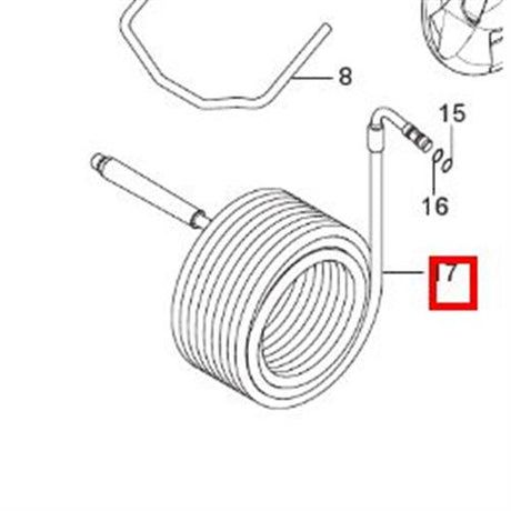 Nilfisk Original 107142542 HD Schlauch DN6 15m länge MC 3-4