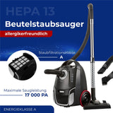 Adler AD 7054 Beutelstaubsauger allergikerfreundlich Bodenstaubsauger Staubsauger schwarz